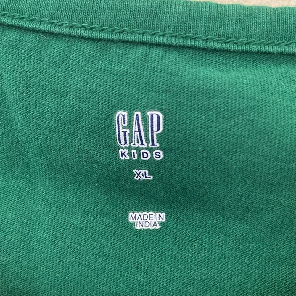 GAP Green Kids Dress with Navy Dots. Size XL.